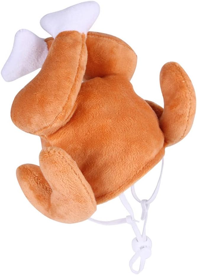 Thanksgiving Turkey Drumstick Hat for Cat, Pet Halloween Thanksgiving Turkey Costumes Dog Cat Ornament