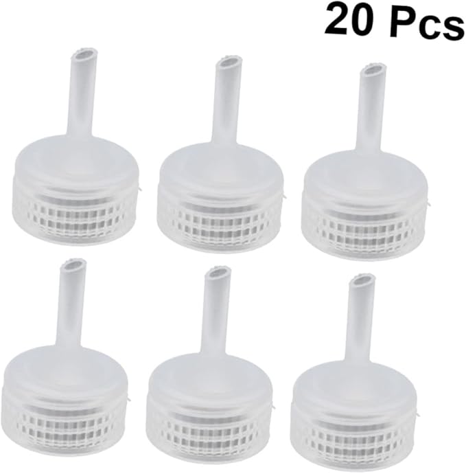 Didiseaon 40pcs Shrimp Hatching Caps for Fish Tank Practical Incubator for Aquarium Easy to Install and Beverage Bottles for Shrimp Breeding