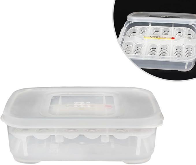 Angoily 2pcs Box Aquarium Breeder Box Incubator for Snakes Lizards Egg Tray Easy to Clean Random Color