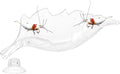Shrimp Feeding Dish Shrimp Feed Dish Leaf Shaped Bowl