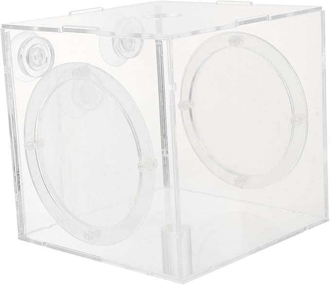 ibasenice Fish Isolation Box for Aquarium Practical Fish Tank Incubator Box for Guppy and Shrimp Breeding Lightweight Easy to Install Cups for Protecting Newborns and Eggs