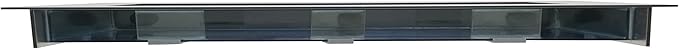 Aussie Aquariums 3.0 Wall Mounted Fish Tank Kit with LED Lighting, Built-in Filter System, Modern Space-Saving Design, Complete Accessories Set (Panoramic, Black)