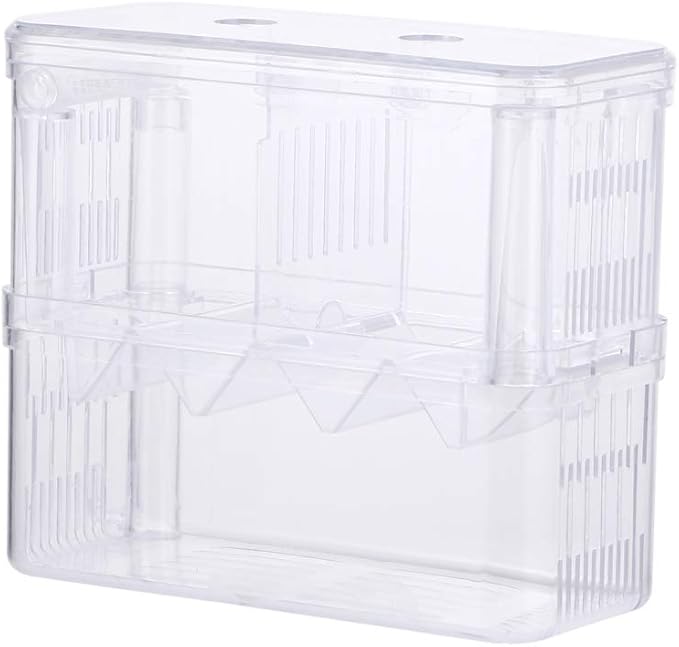 POPETPOP Aquarium Breeder Box - Floating Breeder Box for Fish Tank Durable Aquarium Breeding Hatchery Incubator Isolation Box Tank for Fish Breeder