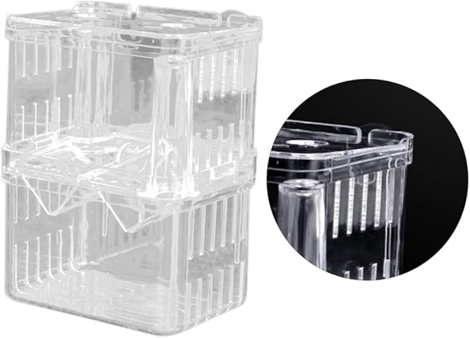 Didiseaon 3pcs Fish Fry Isolation Incubator Box Breeding Tank for Safe Fish Fry Easy to Clean and Convenient Use Aquariums
