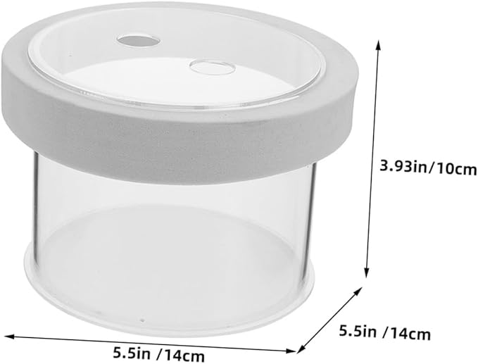 POPETPOP Fish Tank Isolation Box Acrylic Aquarium Breeding Box Fish Separator 360-degree Viewing Easy to Use