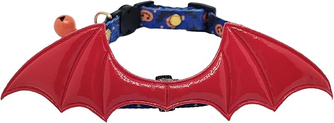 2 Pack Breakaway cat Collars with Bell,Safety Quick Release Pendant Cute Kitten Collar,Adjustable 20-30cm (Blue, 20-30cm)