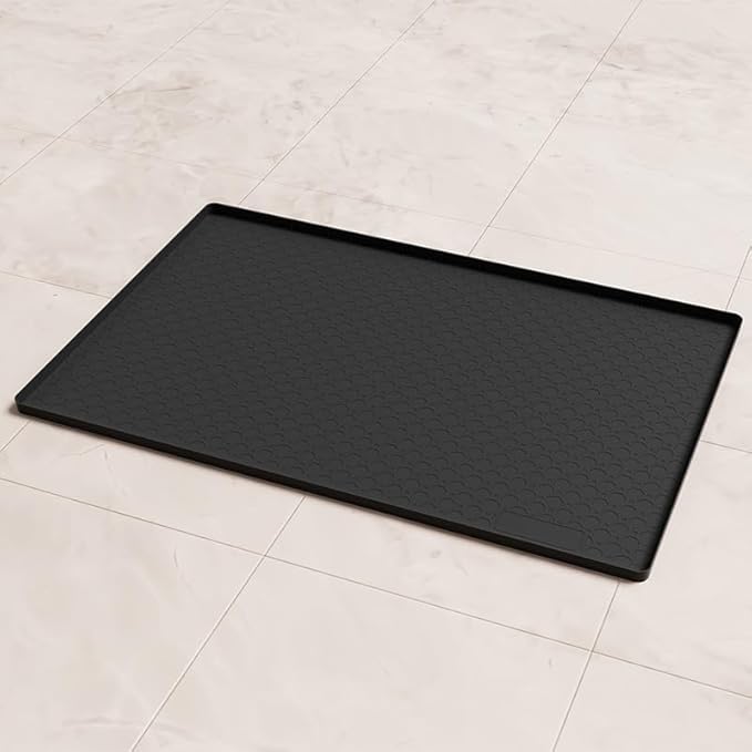 Litter Box Splash Guard, Litter Box Pee Shields for Dogs, Easy to Clean Indoor Dog Fence with Puppy Pee Pad Holder Tray Fits Suitable for Small and Young Dogs（Small）