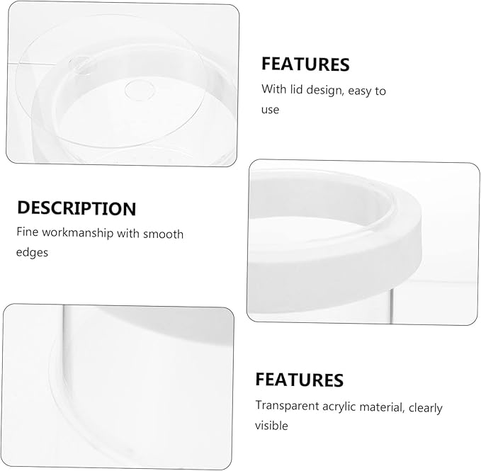 BESPORTBLE Floating Fish Isolation Box Durable Acrylic Aquarium Breeding Box for Fish Hatchery Easy to Clean and Use No Suction Cups Required Transparent Design for Observation