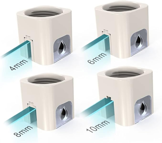 Angoily 3pcs Fish Tank Automatic Water Level Controller Water Refiller for Aquariums Compact Design Noise Reduction Easy Installation White