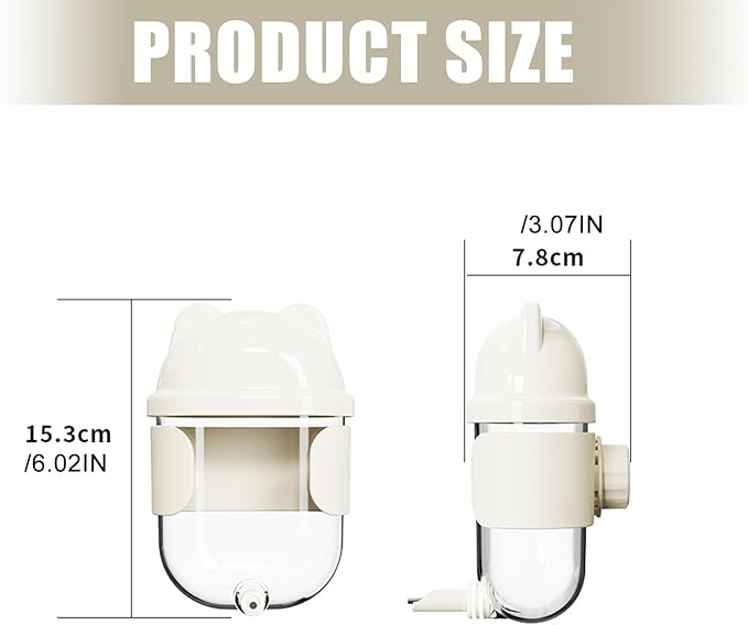 Bird Water Feeder with Gravities Pin Systems for Automatic Dispensing Parrots and Pet Bird Cage Watering Supply Easy Install Parrots Dispenser