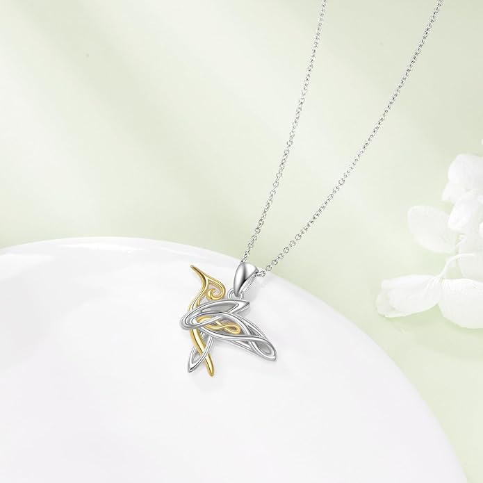 KZX Cat/Dog/Phoenix/Eagle/Whale/Shark/Puffin/Starfish/Chicken/Butterfly/Owl/Bee/Frog/Seahorse Necklace Sterling Silver Animal Pendant Jewelry Gift for Women