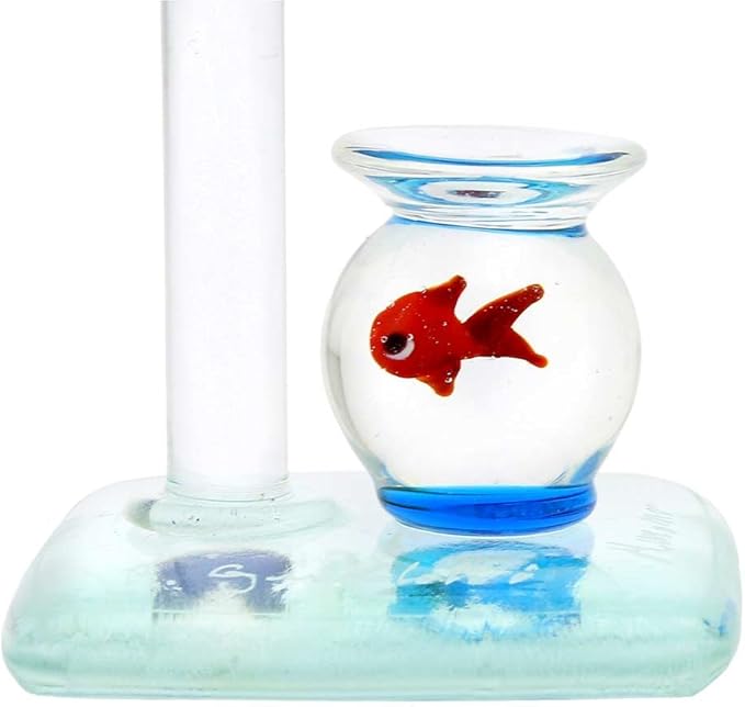 Glass Of Venice Murano Glass Faucet and Aquarium with Fish