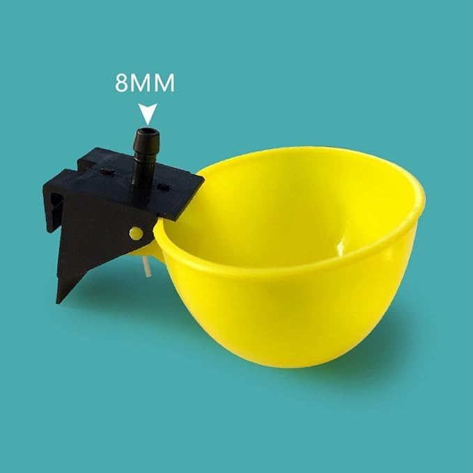 Zerodis 10Pcs Automatic Bird Water Feeder, Platic Pet Water Dispenser Cage Parakeet Watering Feeder Bird Supplies Suitable for Chicken Quail Poultry Drinking Feeding