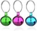 SKYPIA Round Dog Bells Dog Charm Bells Pet Pendant, 3 PCS Anti-Lost Training Bells for Collars, Suitable for Pet Pendant Accessories,1/2-Inch, Random