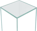 Cube Rimless Frameless Extra Clear All Glass Aquarium, Low Iron Glass Tank, 5mm Glass, White Leveling Mat Included, w/Lids Options