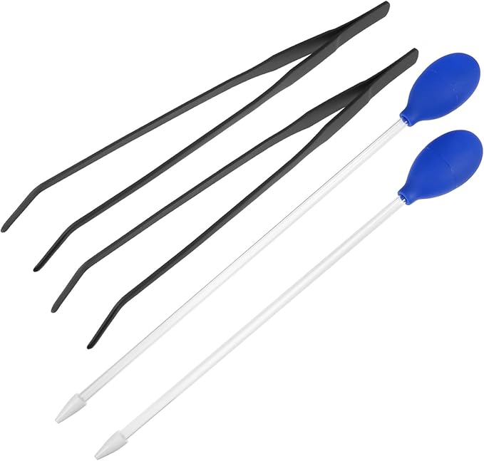 BESPORTBLE 4pcs Fish Tank Cleaning Tweezers and Waste Lightweight Aquarium Tools for Efficient Gravel and Residual Removal