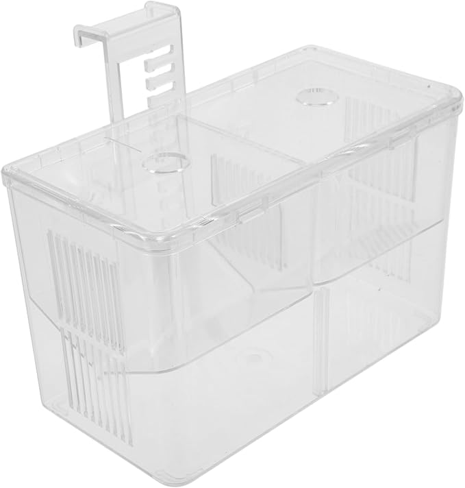 VANZACK Fish Tank Incubator Box Divider for Fry Betta Fish Breeding Lightweight Aquarium Hatching Box Improved Survival Rates for Newborns