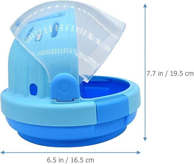 Small Portable Parrot Carrier Cage with Blue Plush Nest, Handheld Outdoor Bird Travel Cage for Small Parakeets and Young Parrots