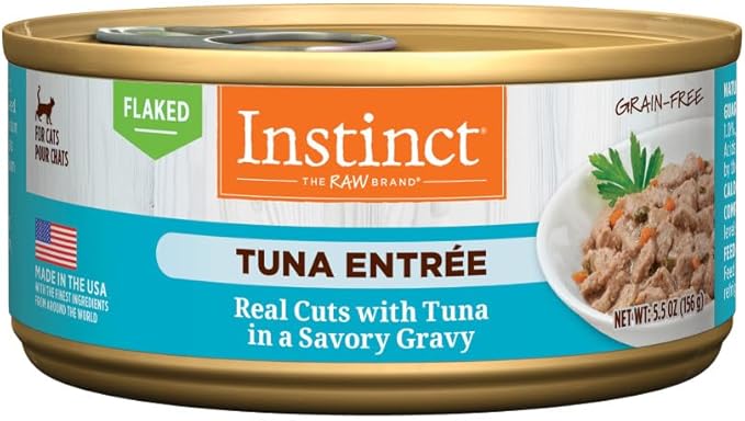 Instinct Flaked Entrée Wet Canned Cat Food - Tuna, 5.5 Ounce (Pack of 12)
