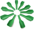 4pcs Green Bird Feeder Spoon Plastic Parrot Feeding Scoops Hand Food Feeding Tableware Birds Feeding and Watering Supplies