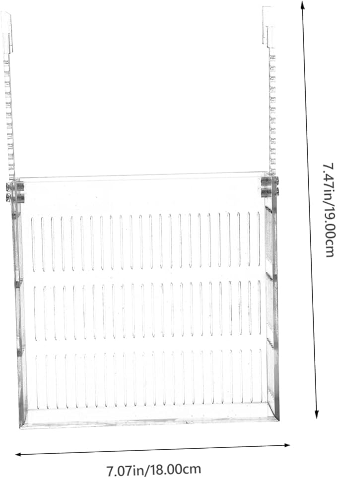 ERINGOGO Hanging Isolation Box for Guppy Breeding Acrylic Fish Tank Hatchery Easy Installation Hook Observation Design for Betta and Mini Parrot Fish