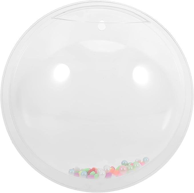 Totority Transparent Wall Mounted Fish Tank 9.05X9.05X3.74In Acrylic Hanging Aquarium Bowl Space Saving Home Decor for Fish and Plants