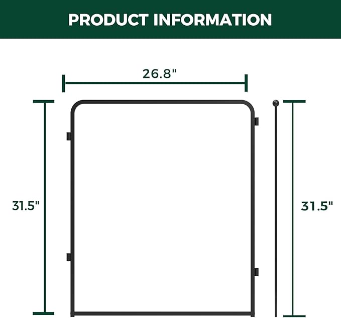 FXW AuraSpace Pro Metal & Acrylic Indoor Dog Playpen, All-Acrylic Clear Heavy-Duty Design, 32" Height 2 Panels for Small and Medium Dogs, Black│Patented