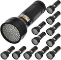51-LED 395nm Ultra Violet Blacklight UV Flashlight 3xAA Pet Urine Stain Mineral Detector (12-Pack), 7202UV395x12