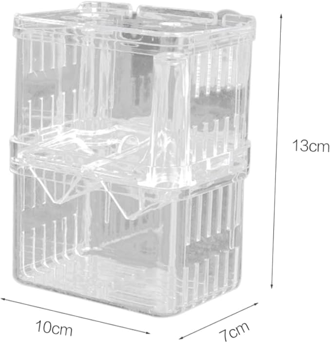 Guppy Breeder Box Fish Incubation Tank for Aquarium Live Guppy Fish Breeding Tank Safe Easy Cleaning