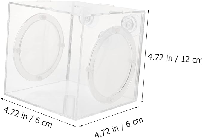 Fish Breeder Isolation Box Transparent Acrylic Hatching Tank for Fish Fry and Breeding Environment for Aquariums