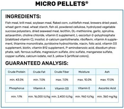 Hikari Tropical Semi-Floating Micro Pellets Fish Food, 0.77 Oz (22g)
