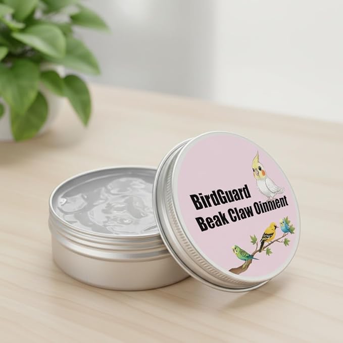 Parrot Beak Oil & Bird Feet Moisturizer – Ointment for Dry Skin, Beak Care & Claw Repair for Budgies, Cockatiels for Peeling, Flaky, Cracked Beaks and Rough, Dry Claws