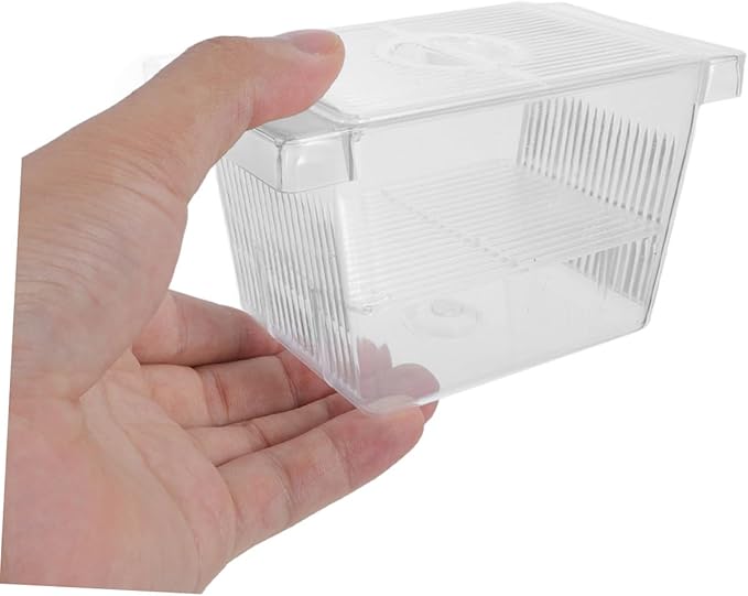 Beaupretty 4pcs Self-Floating Fish Fry Breeding Box Aquarium Nursery Incubator with Dual-Layer Separation for Betta Fish Tank Protection and Observation