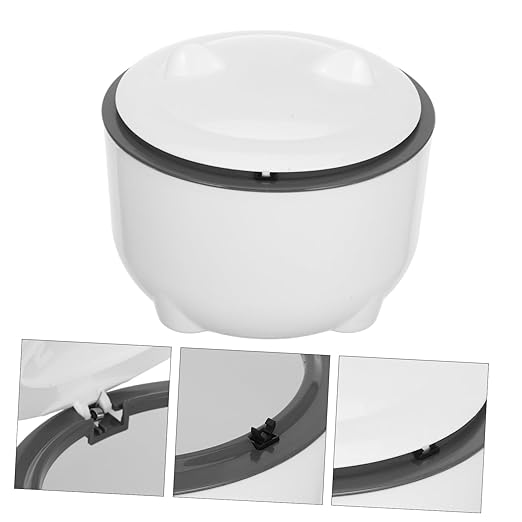 1 Set Litter Trash Bin with Lid One Button Operation Includes Trash Bags Decorative Small Plastic Waste Container for Cat Litter for Fresh Indoor Air