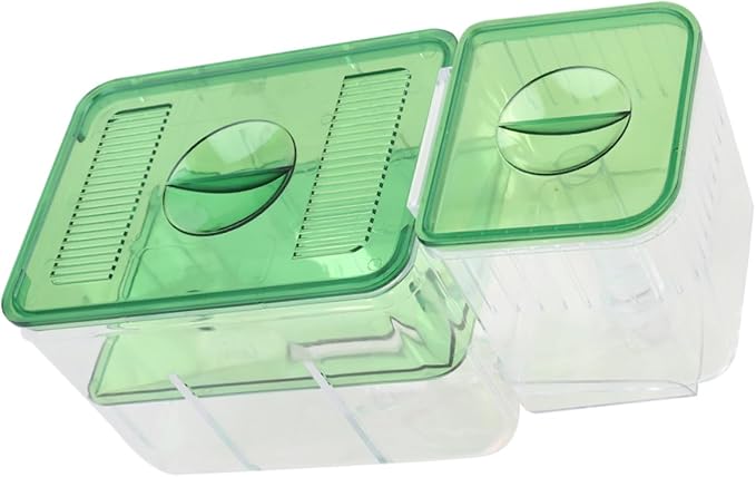 Totority Small Fish Tank Breeding Box Aquarium Incubator Box Isolation Rooms Fish Eggs Breeding Tank for Betta Acrylic