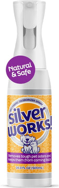 Pet Odor Eliminator Spray For Home - Safe, Natural, Silver Ion Deodorizer - Cat, Dog Smell And Urine Odor Eliminator For Carpet, Furniture And Litter -16.9oz