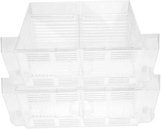 2pcs Fish Breeding Box Betta Tank Dividers Aquarium Incubator Box for Fish Eggs