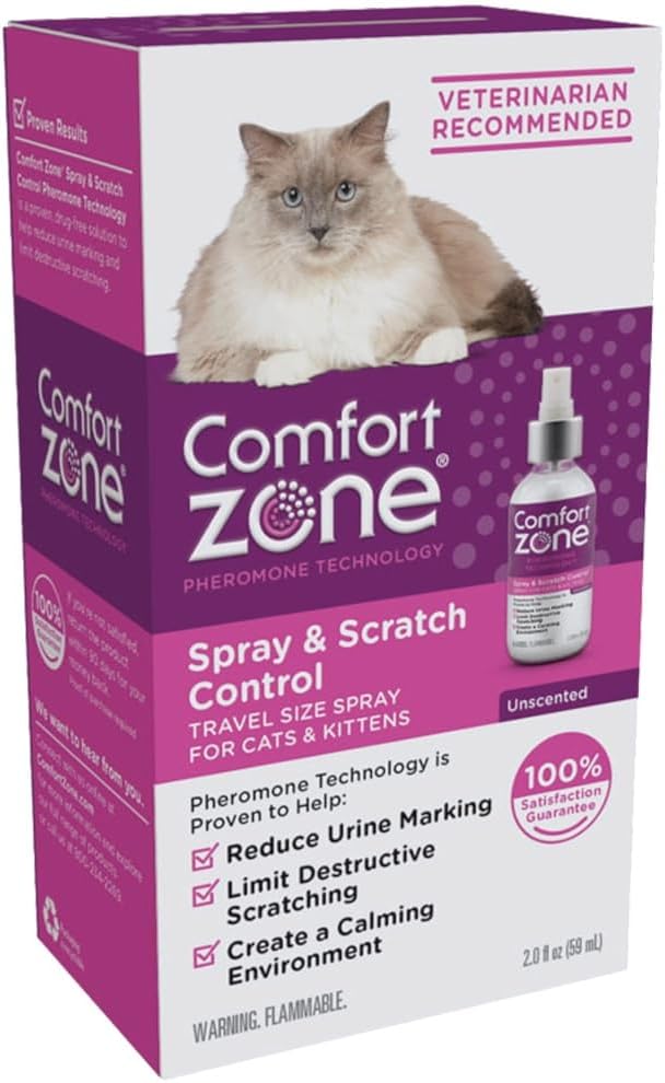 Comfort Zone Cat Spray & Scratch Control Spray 2 oz - Pack of 10