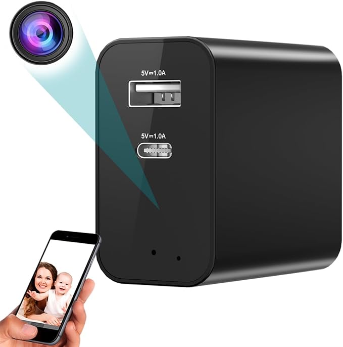160° Wide Angle 4K HD Charger Camera Not Support 5G WiFi