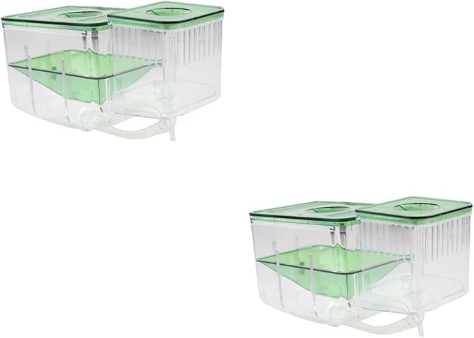 BESPORTBLE 2pcs Self-Guided Fish Breeding Tank Isolation Box Incubator for Hatching Fish Eggs Prevents Aquarium