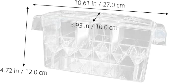 BESPORTBLE Aquarium Breeding Tank Isolation Box Acrylic Fish Hatching Incubator Single Piece Suitable for Fish Tank Breeding and Egg Incubation