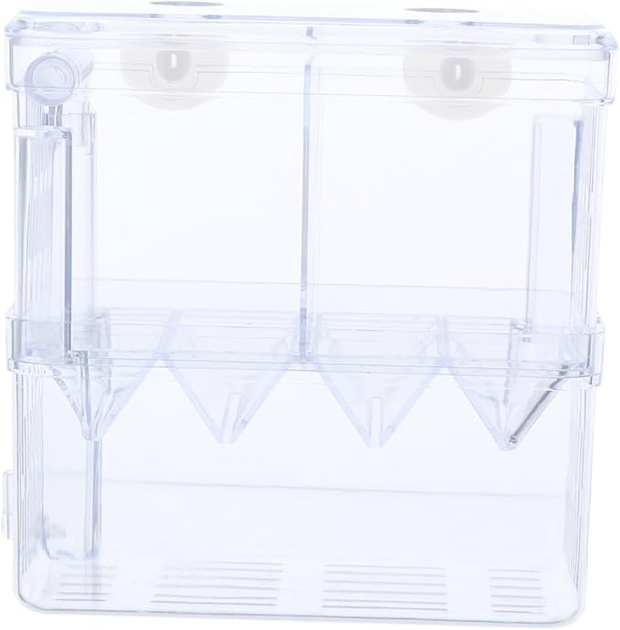 MERRYHAPY Breeding Tank Isolation Box for Fish Transparent Hatchery Suction Cups Efficient Fish Breeding Incubator for Aquariums and Shrimp Care