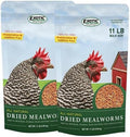 Dried Mealworms - 100% Natural, Non-GMO, High Protein, Bulk Insect Treat for Chicken, Laying Hen, Chick, Wild Bird, Bluebird, Duck, Goose, Turkey, Chickadee, Titmice, Wren, Reptile, Fish (22 lb.)