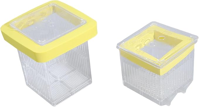 Aquarium Clear Breeding Box Double-Layer Hatchery Incubator for Fish Fry Shrimp Isolation & Spawning Adjustable Partition Fish Breeding Tanks