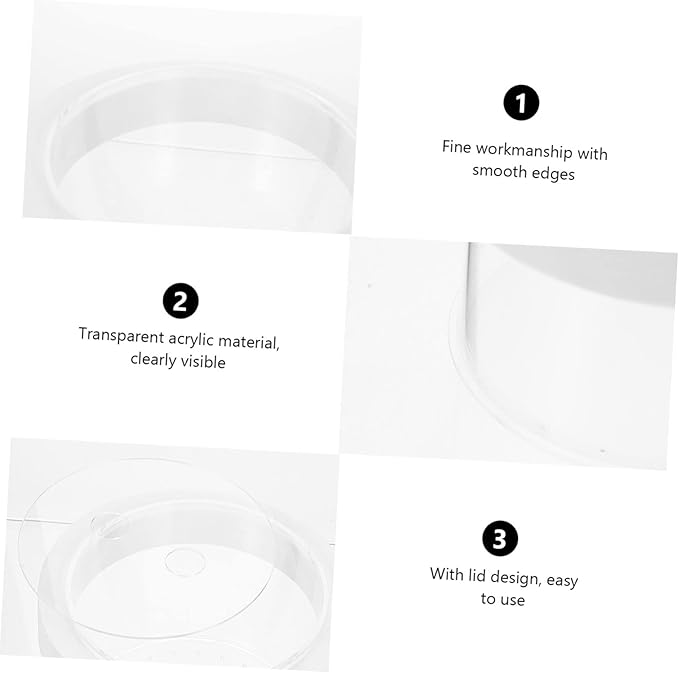 Happyyami Fish Box Floating Aquarium Breeding Box Transparent Isolation Separator for Fish Water Permeable Design High-Grade Acrylic Easy to Use for Shrimp and Fry