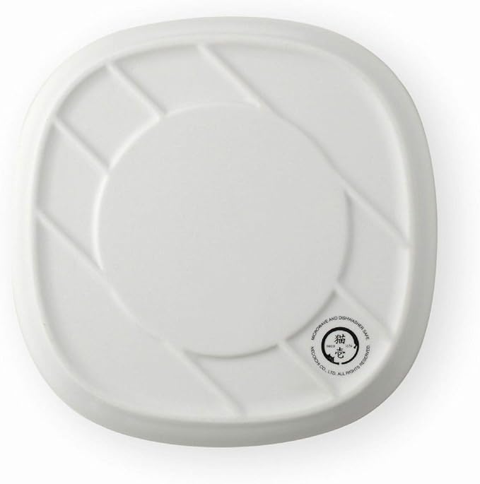 Necoichi Raised Cat Bowl Dining Tray (White, Single)