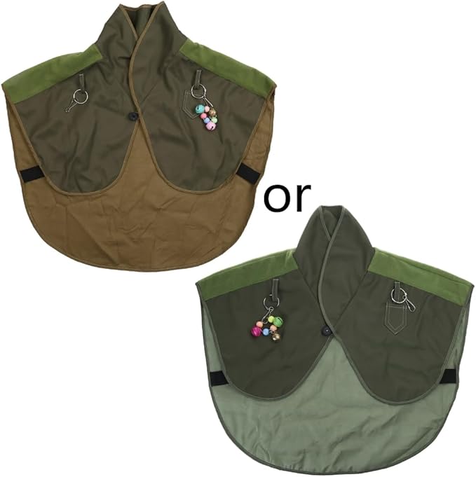 Interactively Play Parrot Shoulder Protector Neck Guard Pet Bird Parakeets Shawl Anti-Scratch Multifunctional Shawl - 1Pcs Random Color