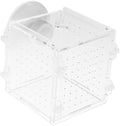 Acrylic Aquarium Fish Breeding Box Isolation Tank 8x8x8.8cm Fish Nursery Case for Aquarium Separation