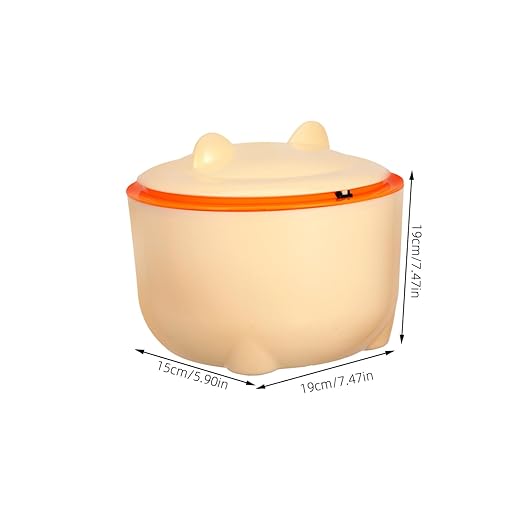 1set Cat Litter Disposal Bin Lid Capacity Trash Can for Pet Waste Reusable Trash Bin for Bathrooms Offices
