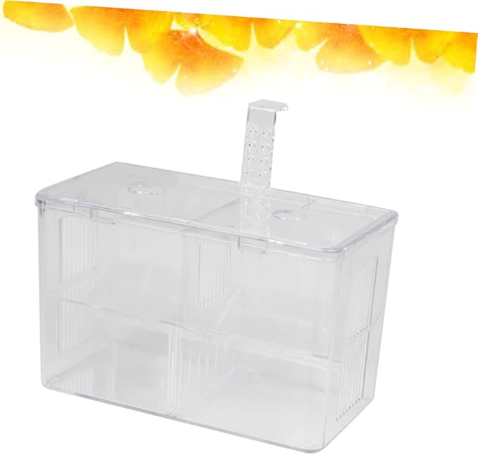 Housoutil Aquarium Hook Style Box Creative Fish Breeding Tank for Guppies and Fish for Safe and Increased Survival Rate